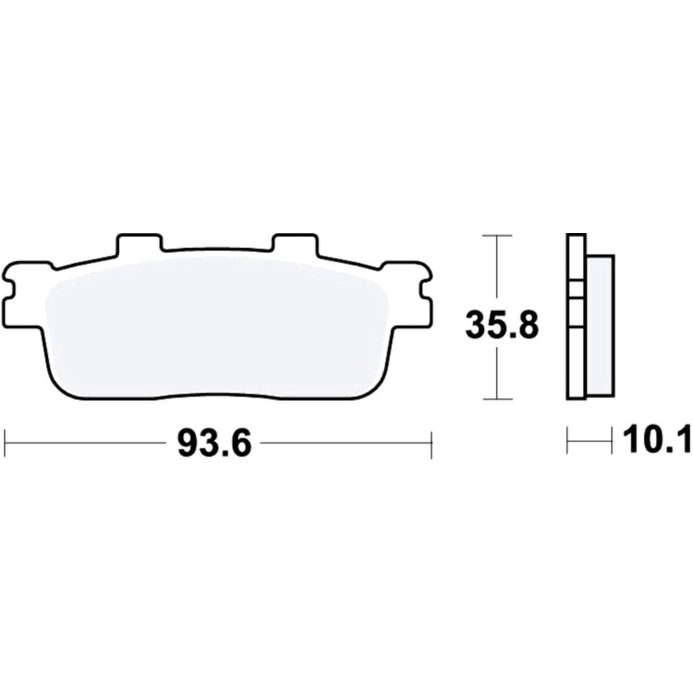 Trw mcb800srm bremsbeläge bremsklotz sinter scooter