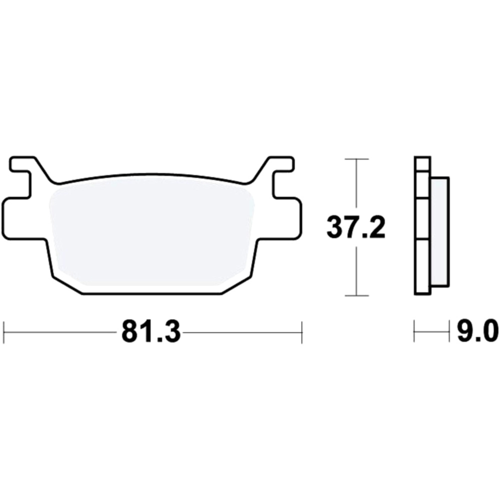Trw mcb806srm bremsbeläge bremsklotz sinter scooter