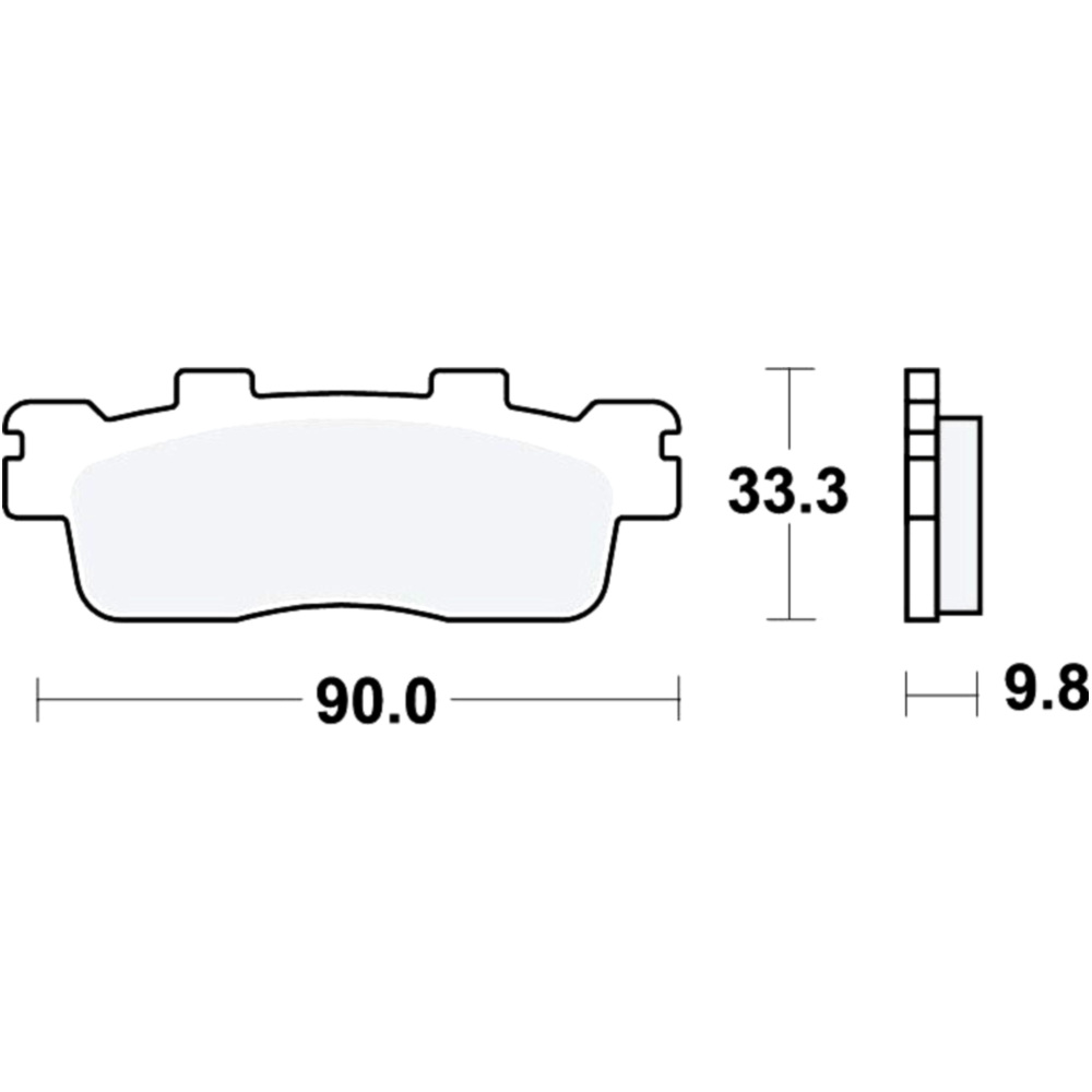 Trw mcb830srm bremsbeläge bremsklotz sinter scooter