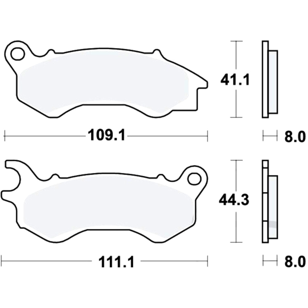 Trw mcb833ec bremsbeläge bremsklotz scooter  