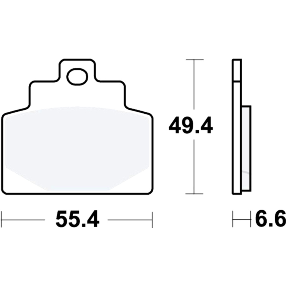 Trw mcb886srm bremsbeläge bremsklotz sinter scooter