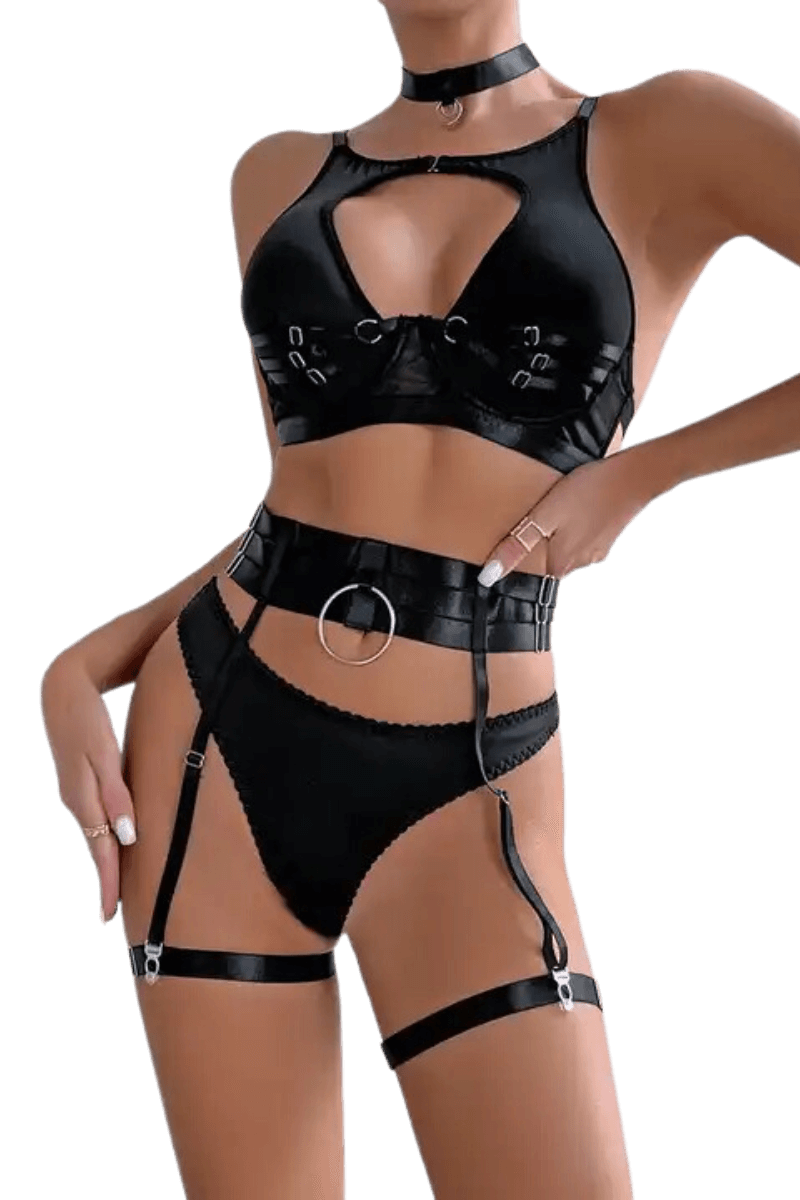 5tlg. Dessous Set black