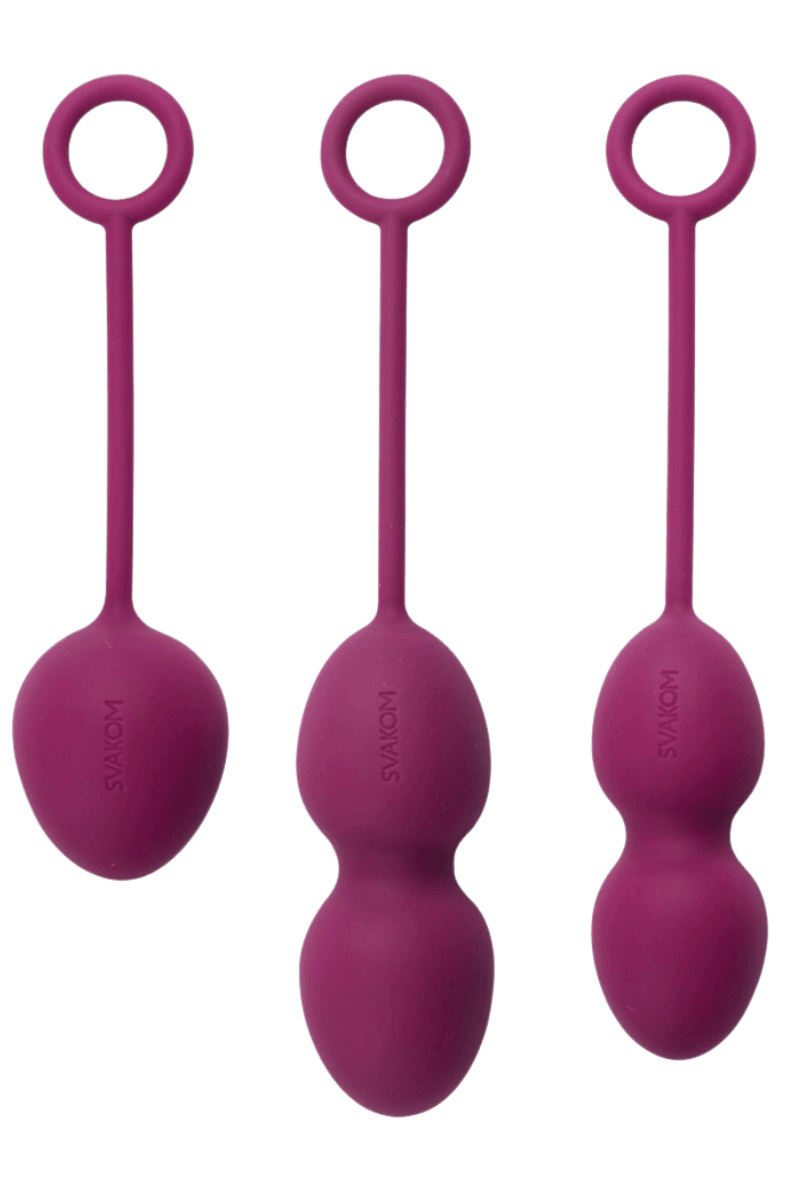 3er Set Liebeskugeln lila - 49g/75g/95g