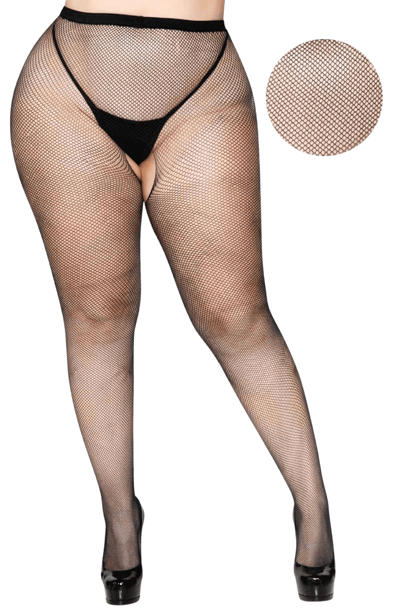 Ouvert Netzstrumpfhose Plus Size 20DEN