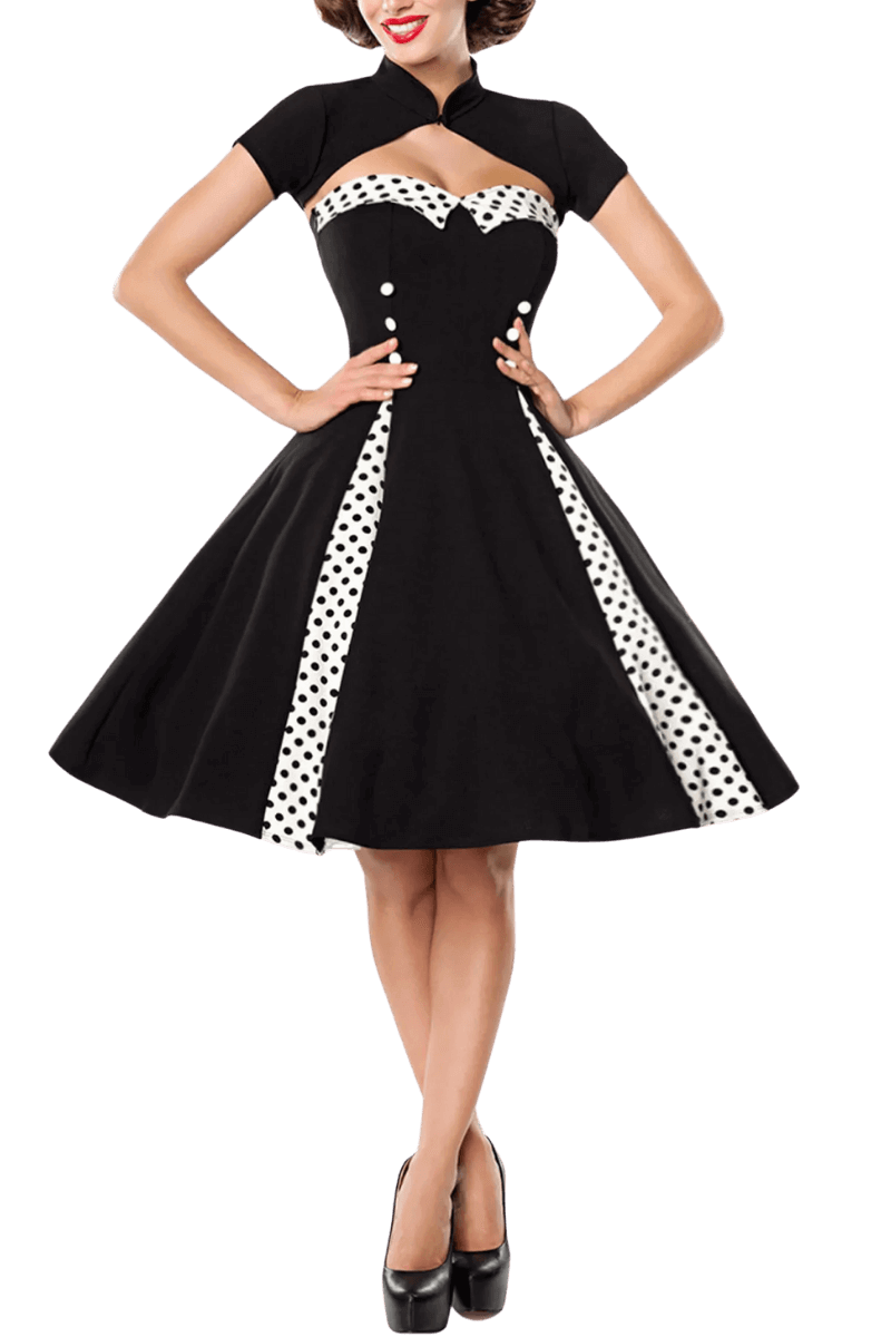 Vintage-Kleid mit Bolero