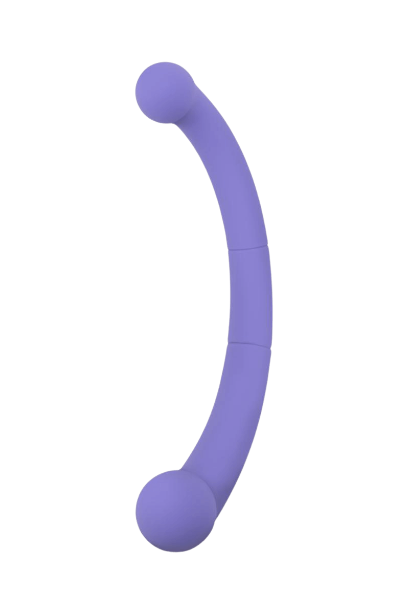 Doppel-Vibrator lila - 20,8 cm