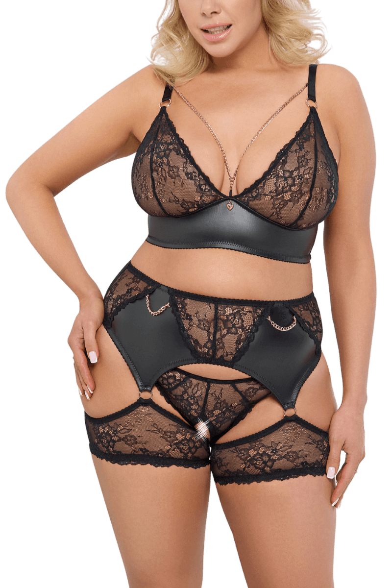 4tlg. Lingerie Set Plus Size