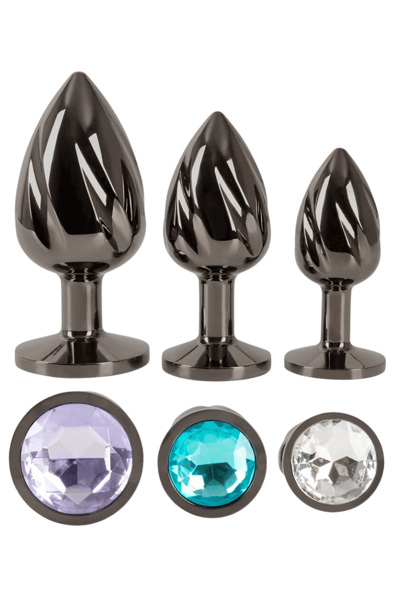 spiralförmiges Analplug Trio Metall