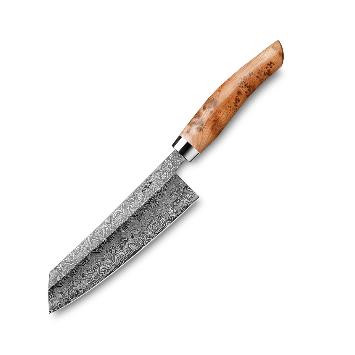 Nesmuk Exklusiv C 100 Damast Kochmesser 14 cm - Griff  Wacholder