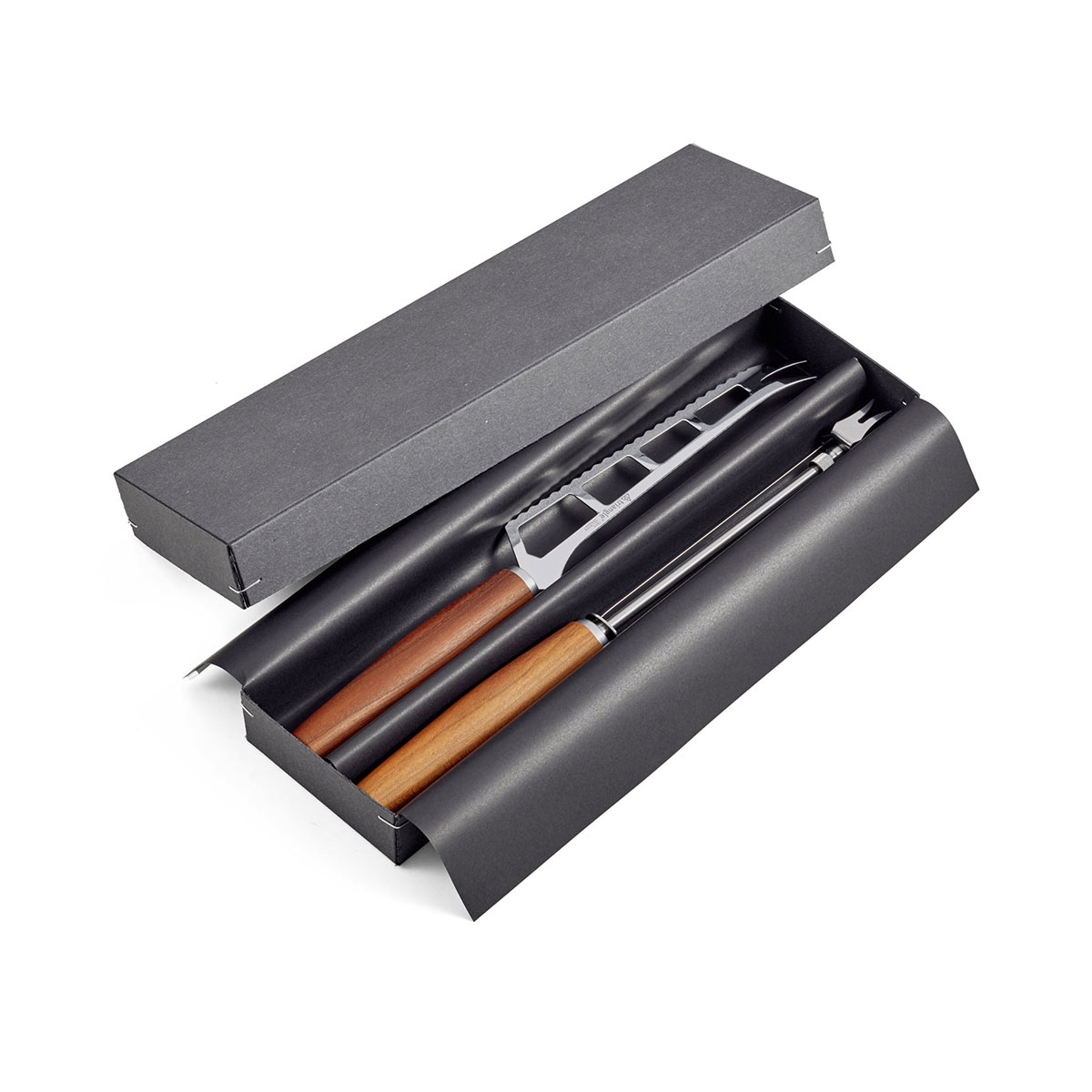 triangle Sense Käse-Set 2-teilig - Edelstahl - Griff Pflaumenholz