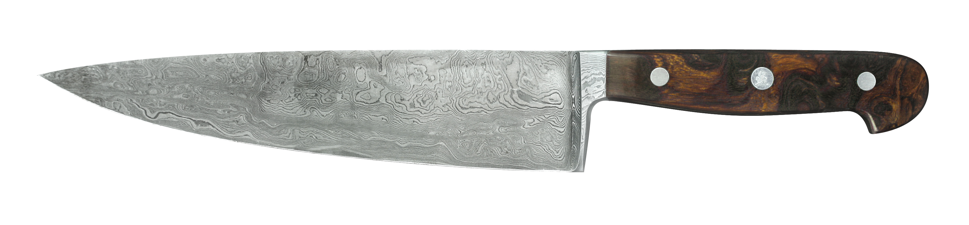 Güde Damaststahl Kochmesser 21 cm - Griffschalen Wüsteneisenholz