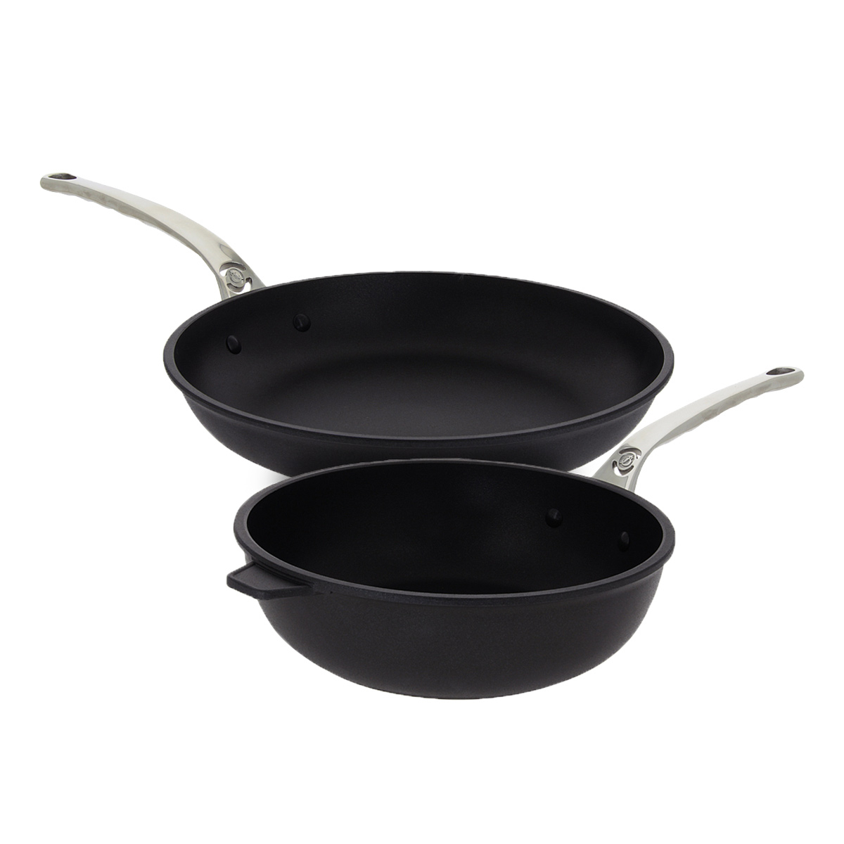 de Buyer Choc Extreme Pfanne + Sauteuse im Set / mit Antihaftbeschichtung - Aludruckguss