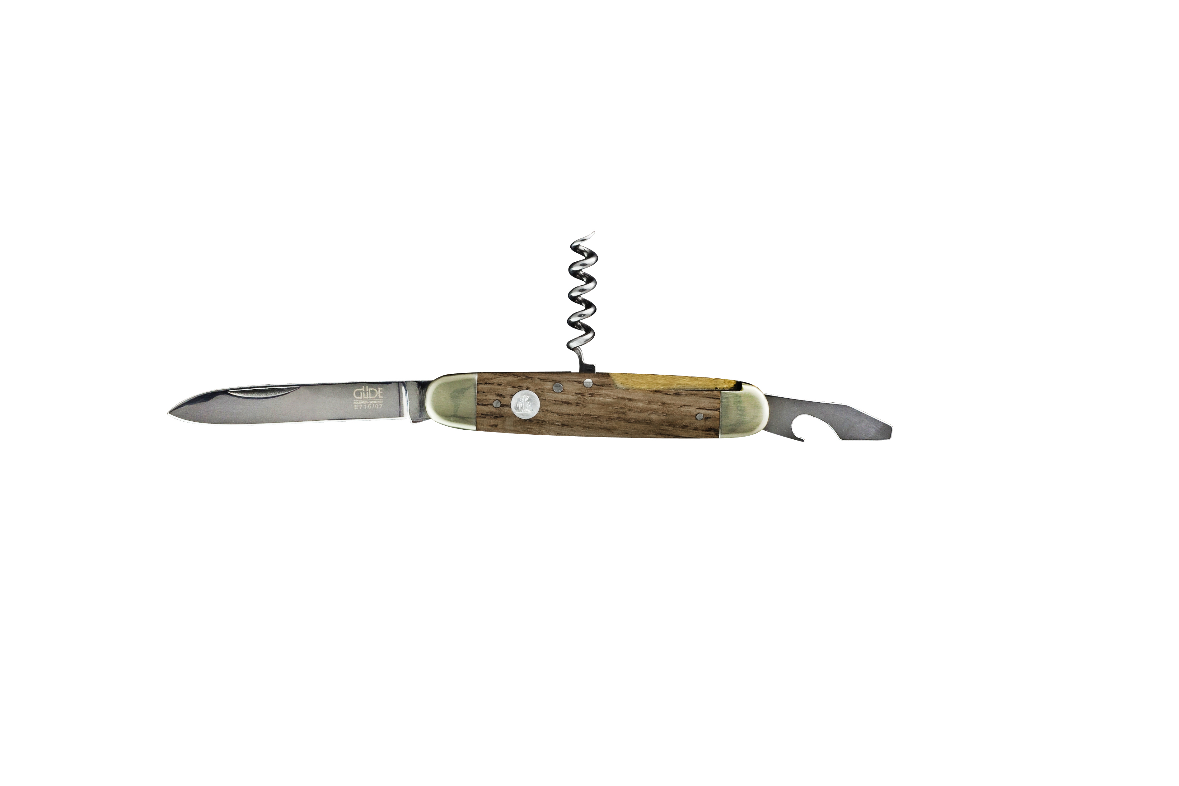 Güde Alpha Fasseiche Taschenmesser - CVM-Messerstahl - Griffschalen Weinfass-Eichenholz