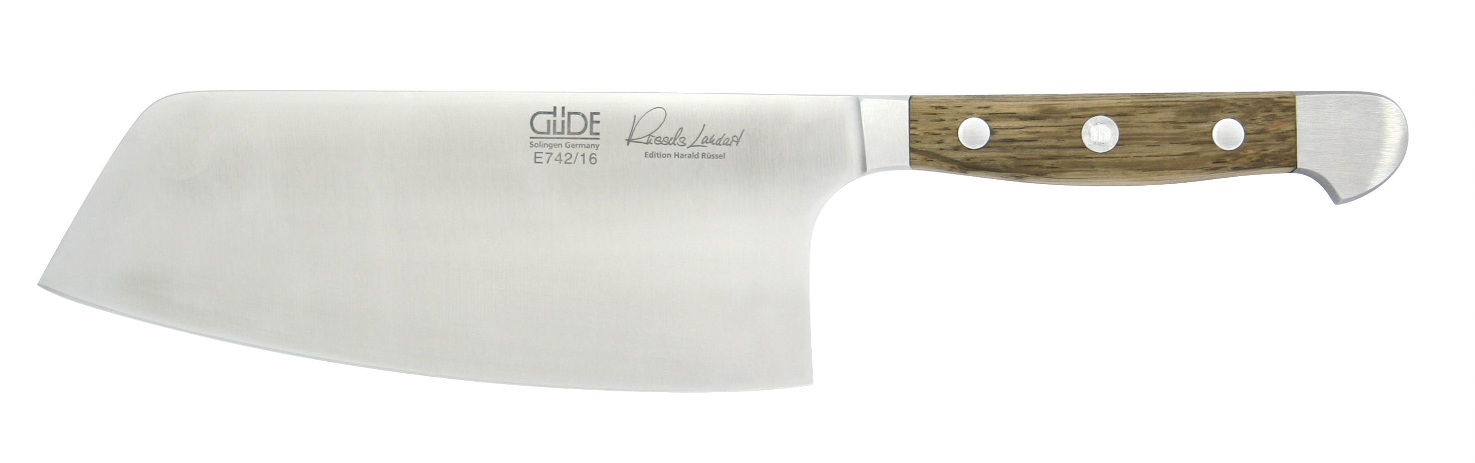 Güde Alpha Fasseiche Chai Dao Messer 16 cm - CVM-Messerstahl - Griffschalen Weinfass-Eichenholz