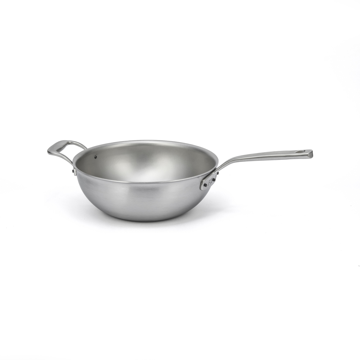 Falk Culinair Flandria Risotto-Pfanne / Wok 24 cm / 2,8 L - Edelstahl-Mehrschichtmaterial mit Kupferkern