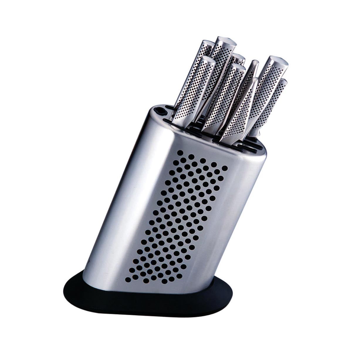 Global G-8311KB/BDR Messerblock-Set 12-teilig inklusive 10 Global Messer & Keramik-Wetzstab