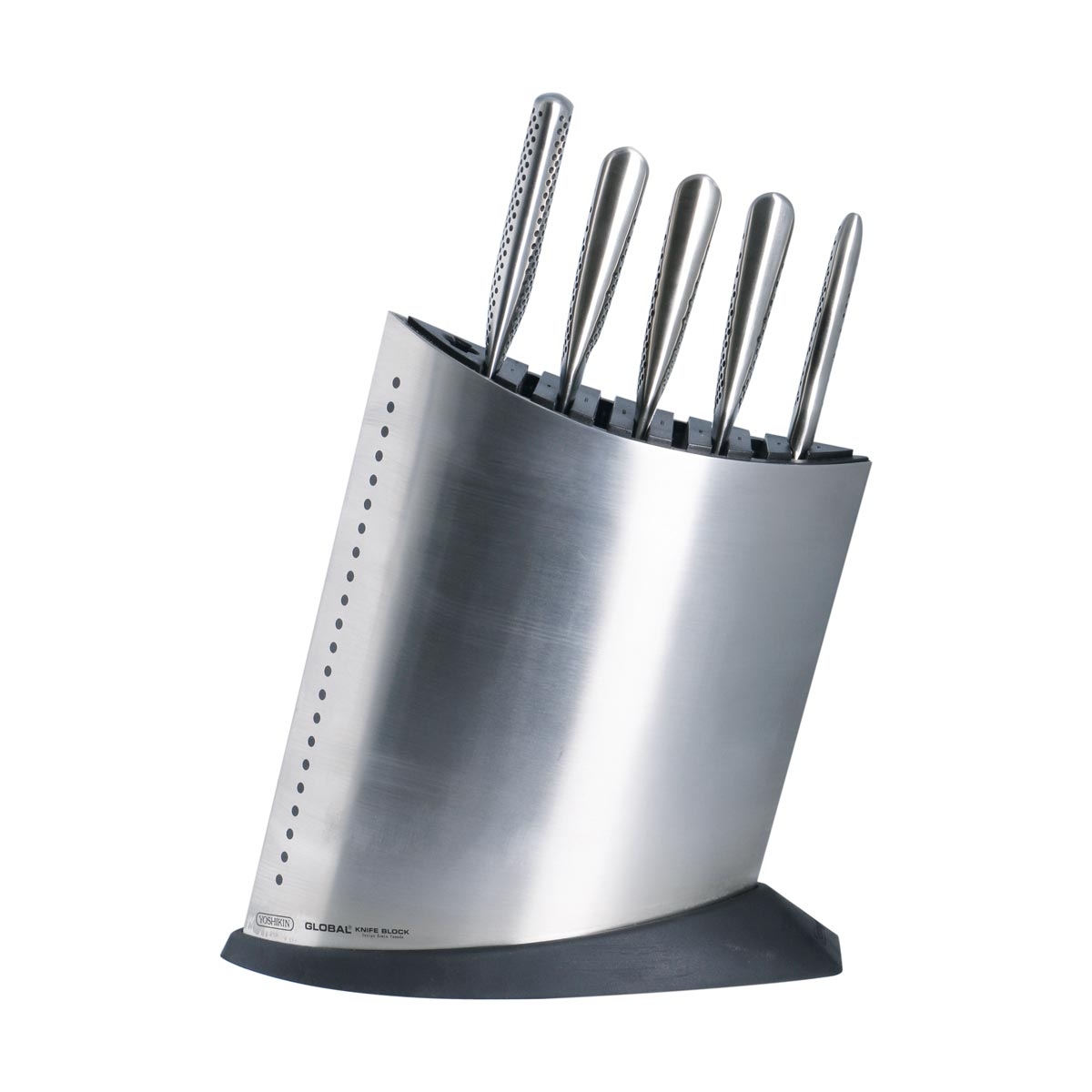 Global GKB-52/ST Messerblock-Set 6-teilig inklusive 5 Global Messer