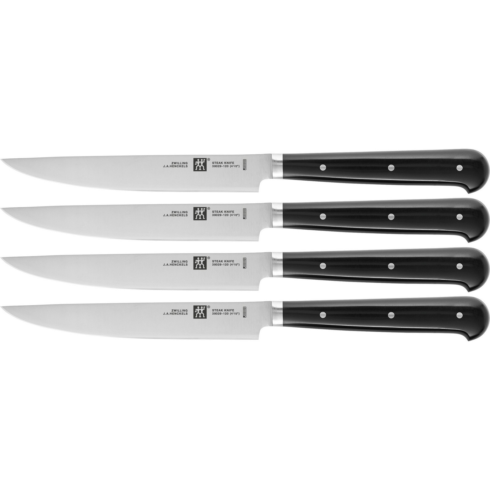 Zwilling Steak Sets Steakmesserset 4-tlg. Schwarz - Edelstahl