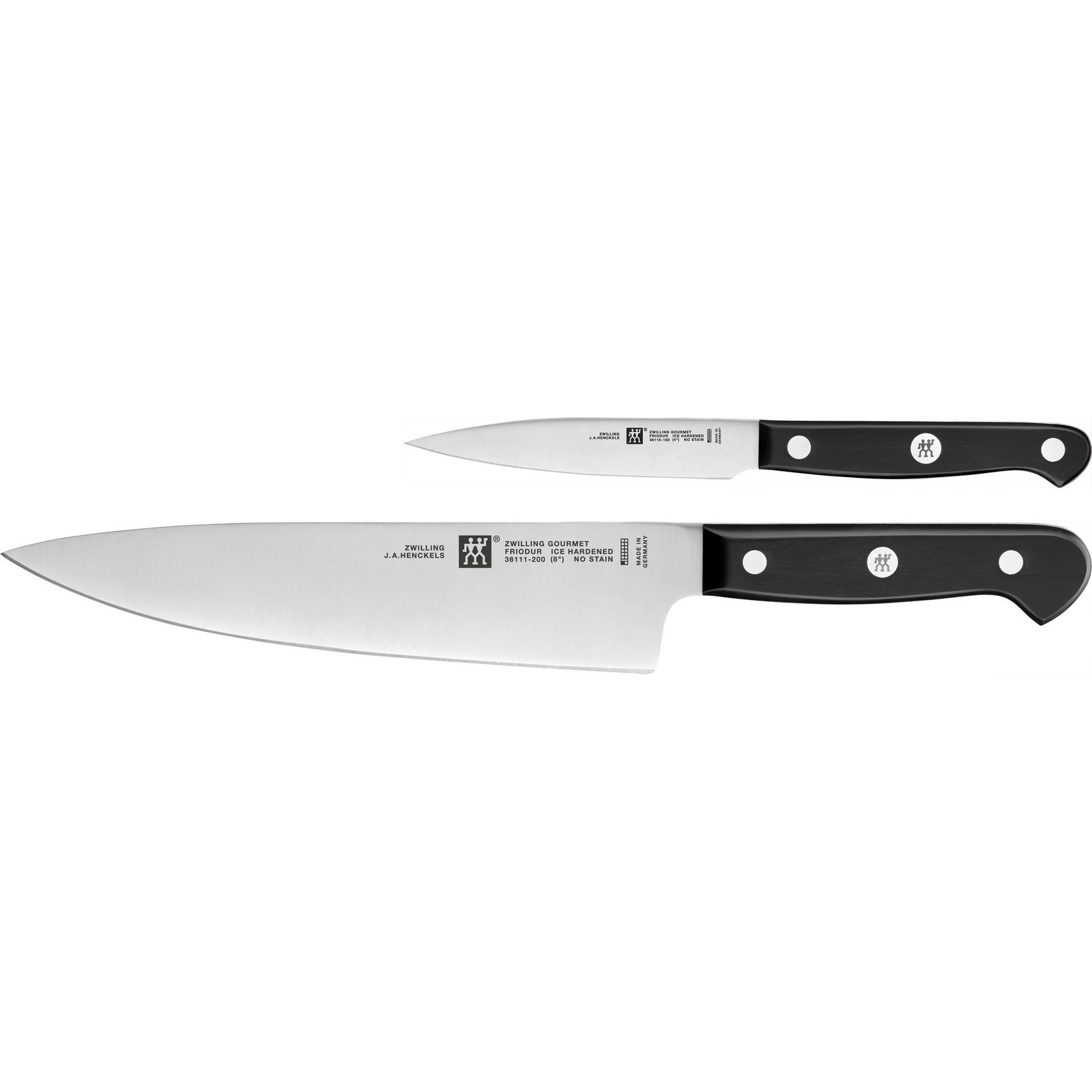 Zwilling Gourmet Spickmesser 10 cm & Kochmesser 20 cm Messerset 2-tlg.