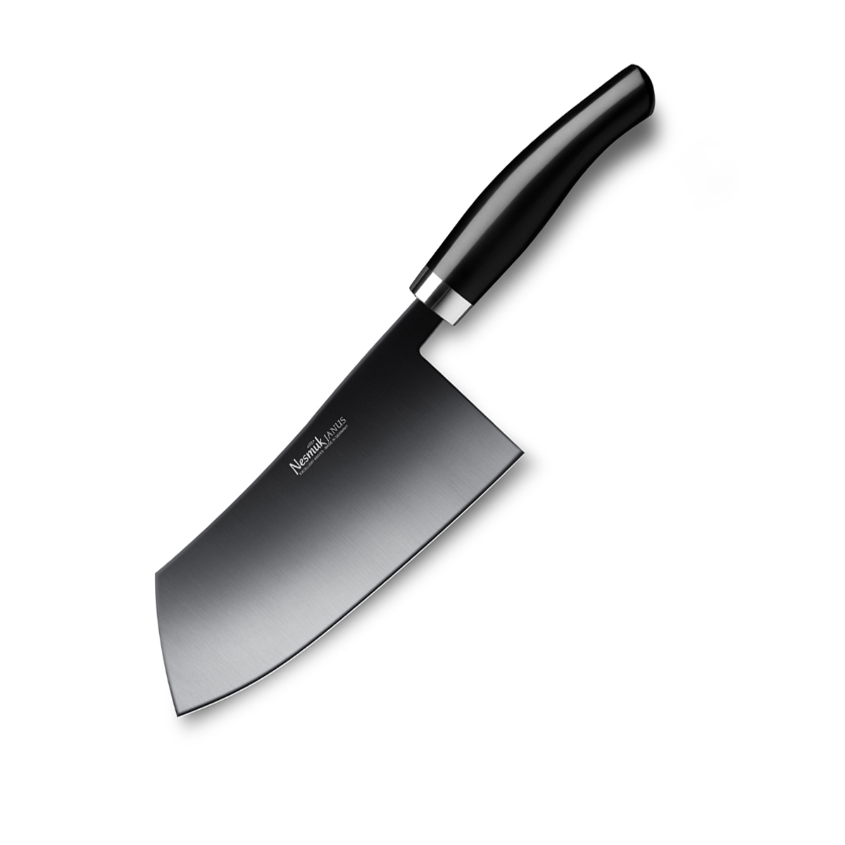 Nesmuk Janus Chinesisches Kochmesser 18 cm - Niobstahl mit DLC-Beschichtung - Griff Juma Black