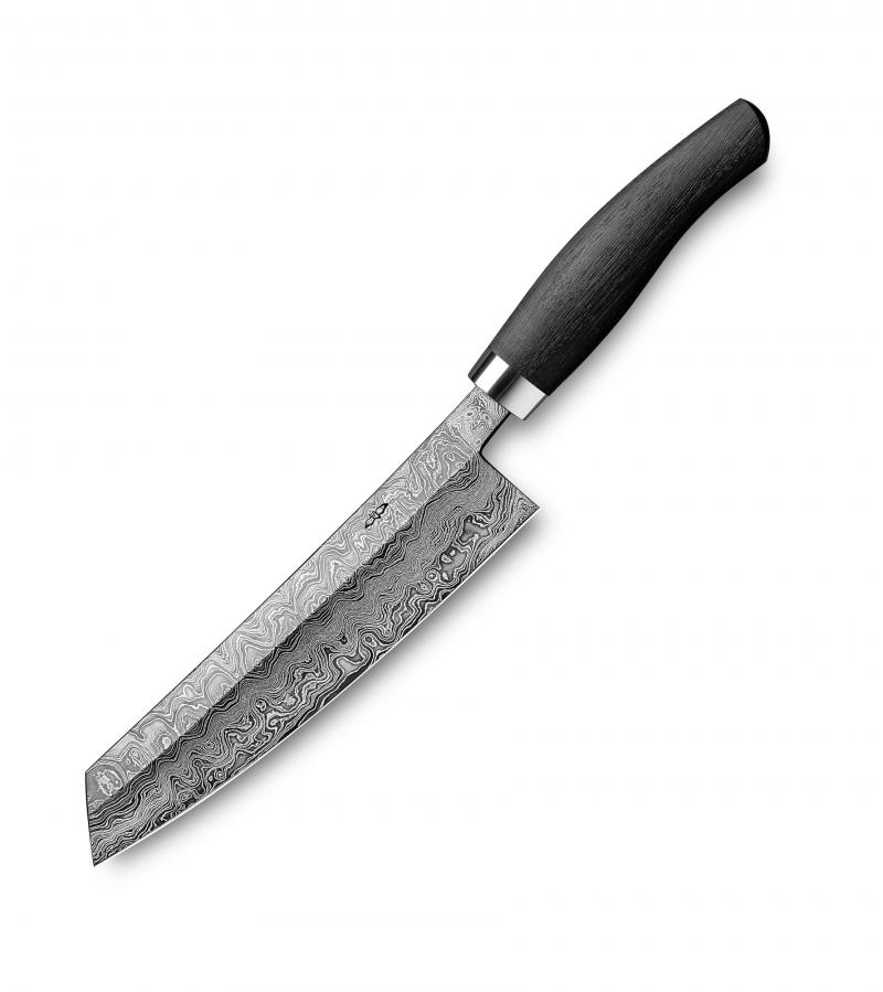 Nesmuk Exklusiv C100 Damast Kochmesser 18 cm - Griff Mooreichenholz