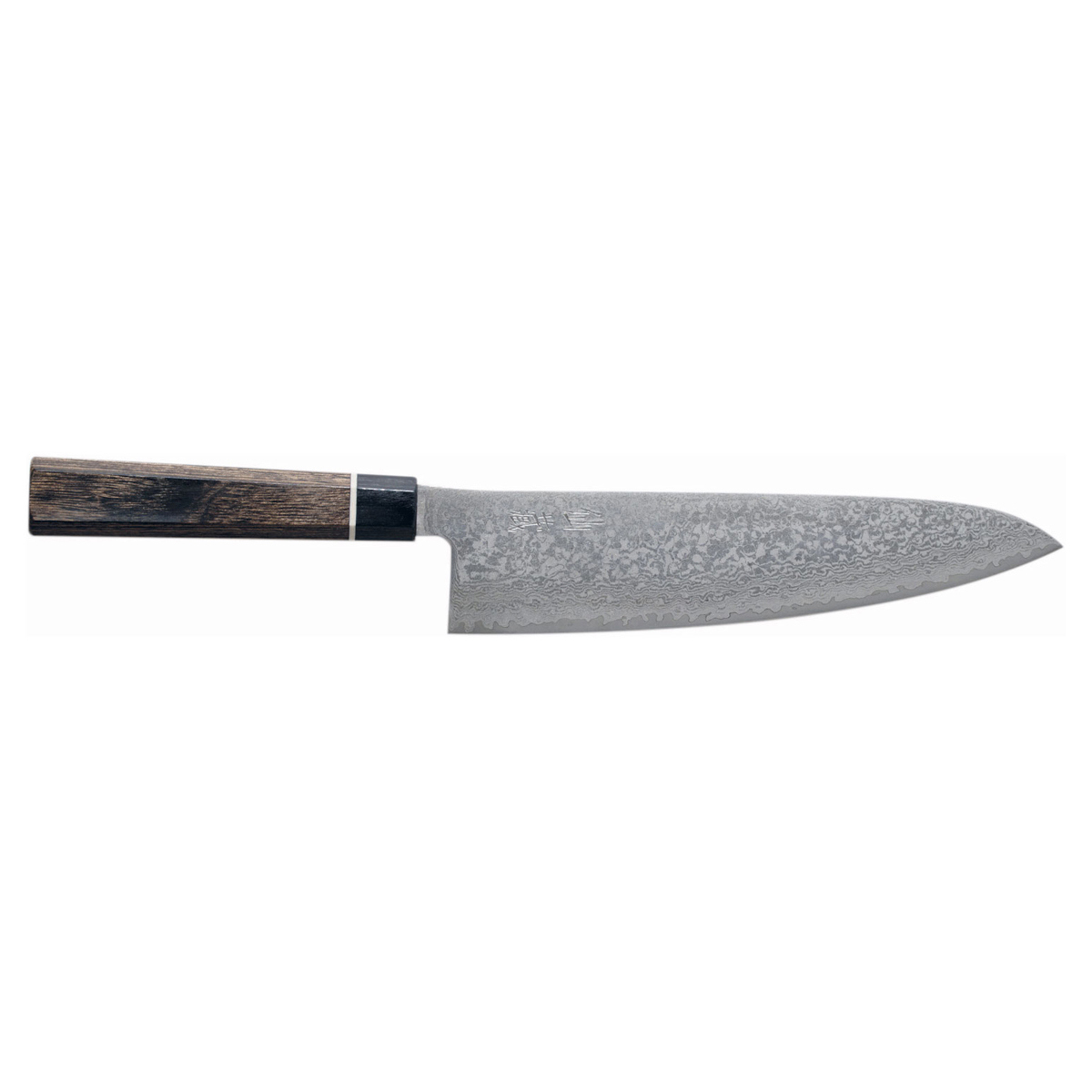 Suncraft Senzo Black Kochmesser 20 cm - Damaststahl - Griff Pakkaholz
