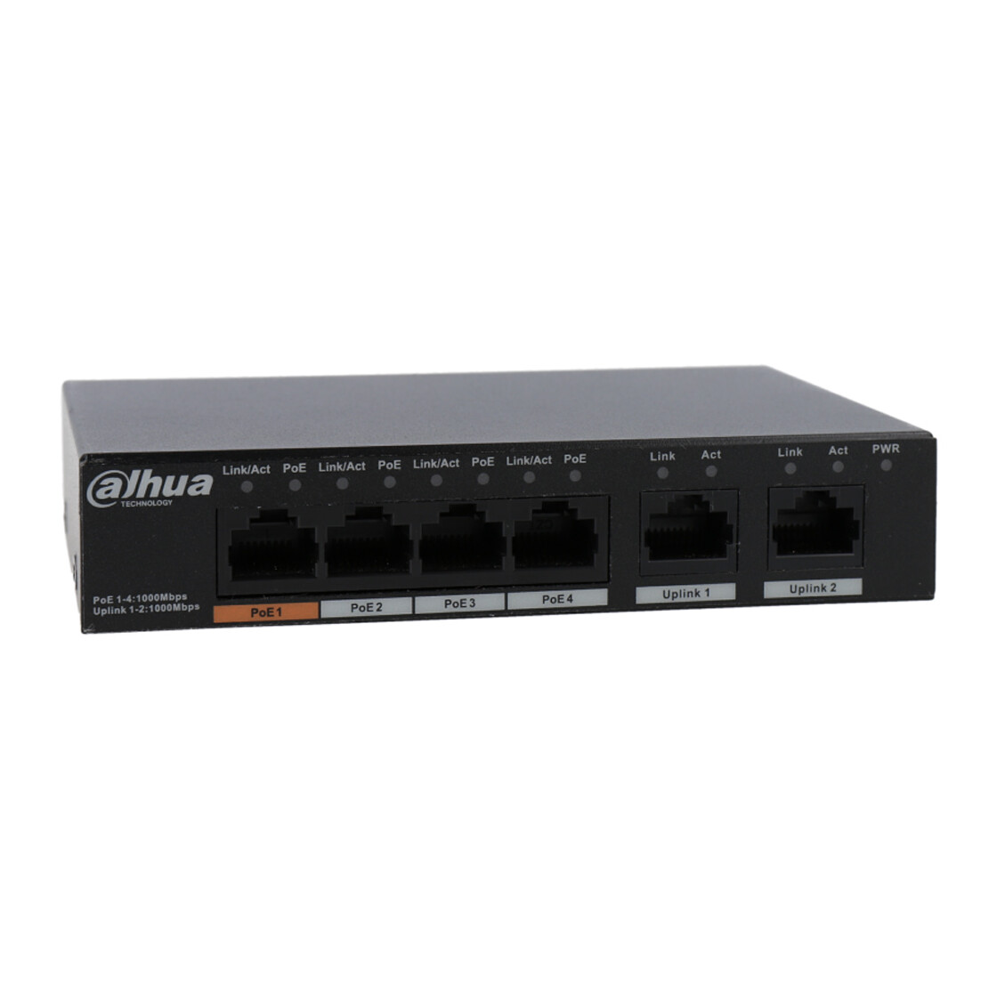 6-Port-Switch mit 4 PoE-Ports DAHUA