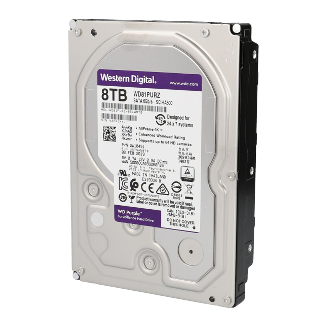 8 TB Festplatte WDPurple