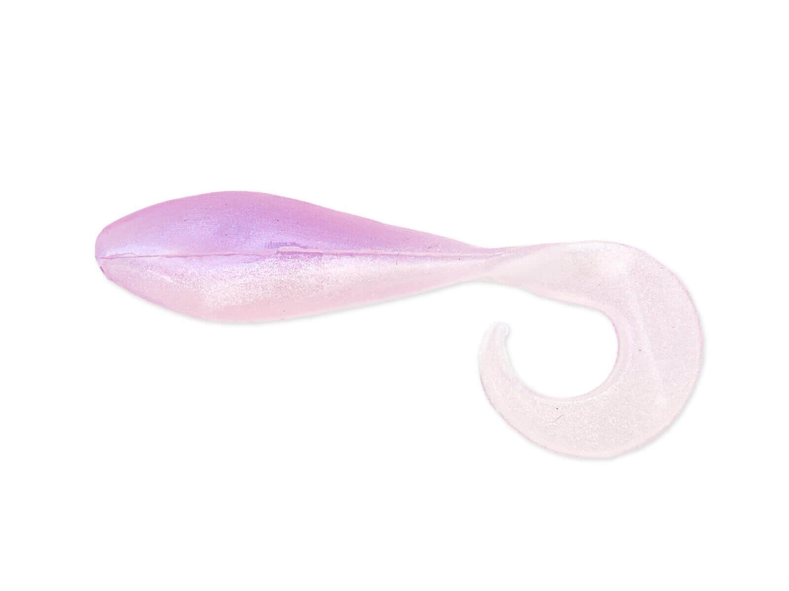 2' Curly Shad - Albino Shad