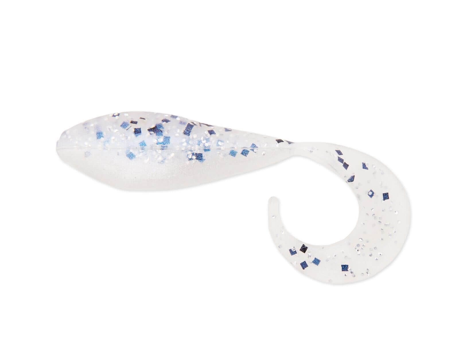 2' Curly Shad - Crystal Shad