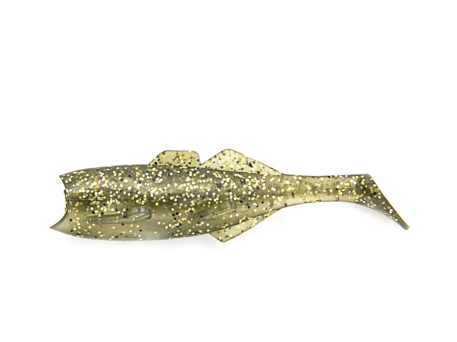 3' Paddle Fry Gummifische - Golden Shiner