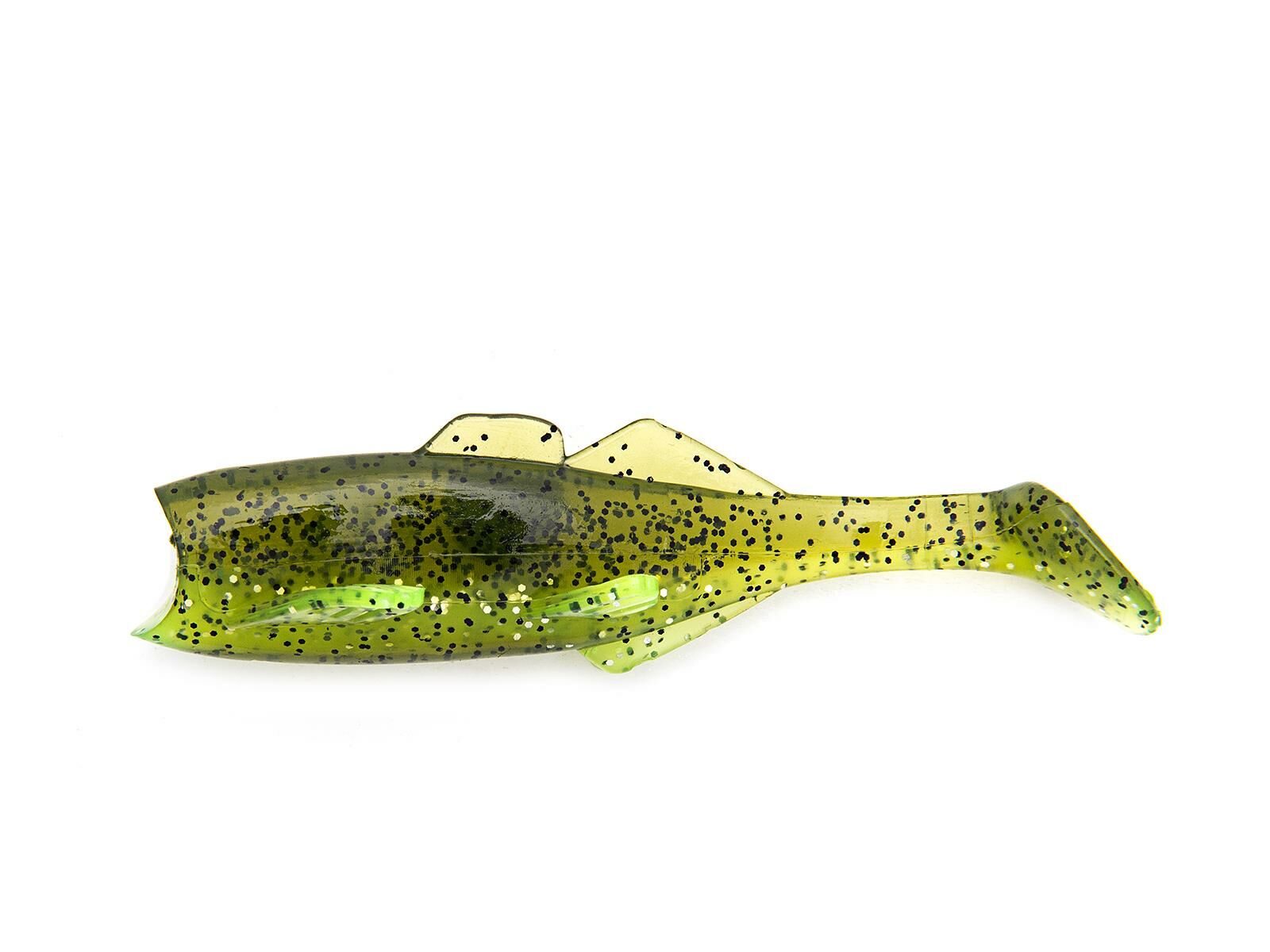 3' Paddle Fry Gummifische - Chartreuse