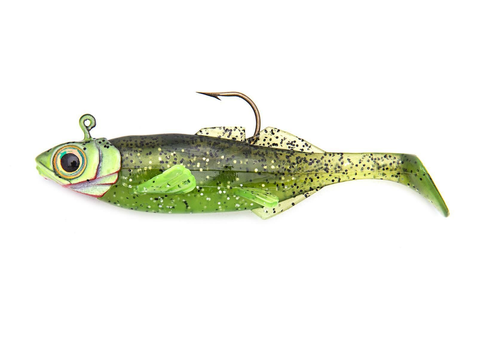 3' Paddle Fry (Rigged) - Chartreuse