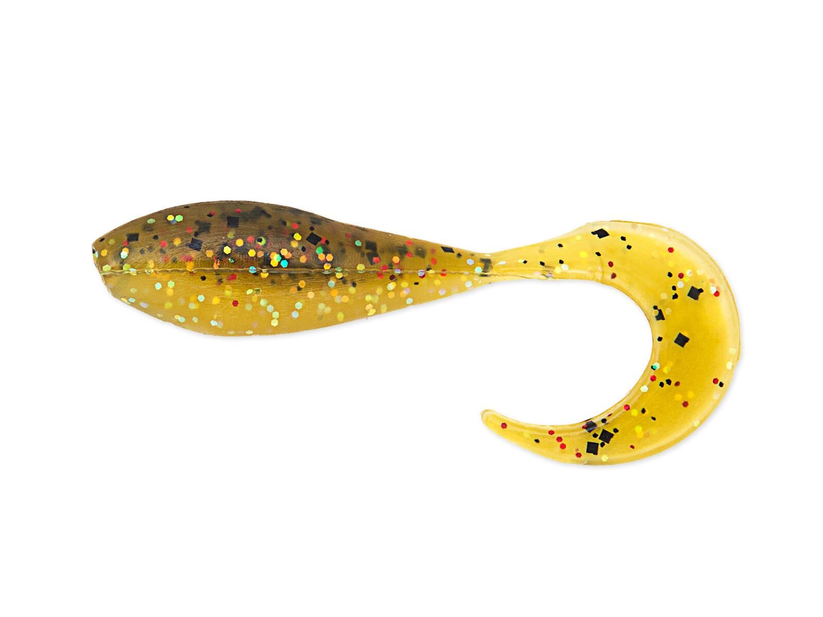 2' Curly Shad - Chicos Red Ear