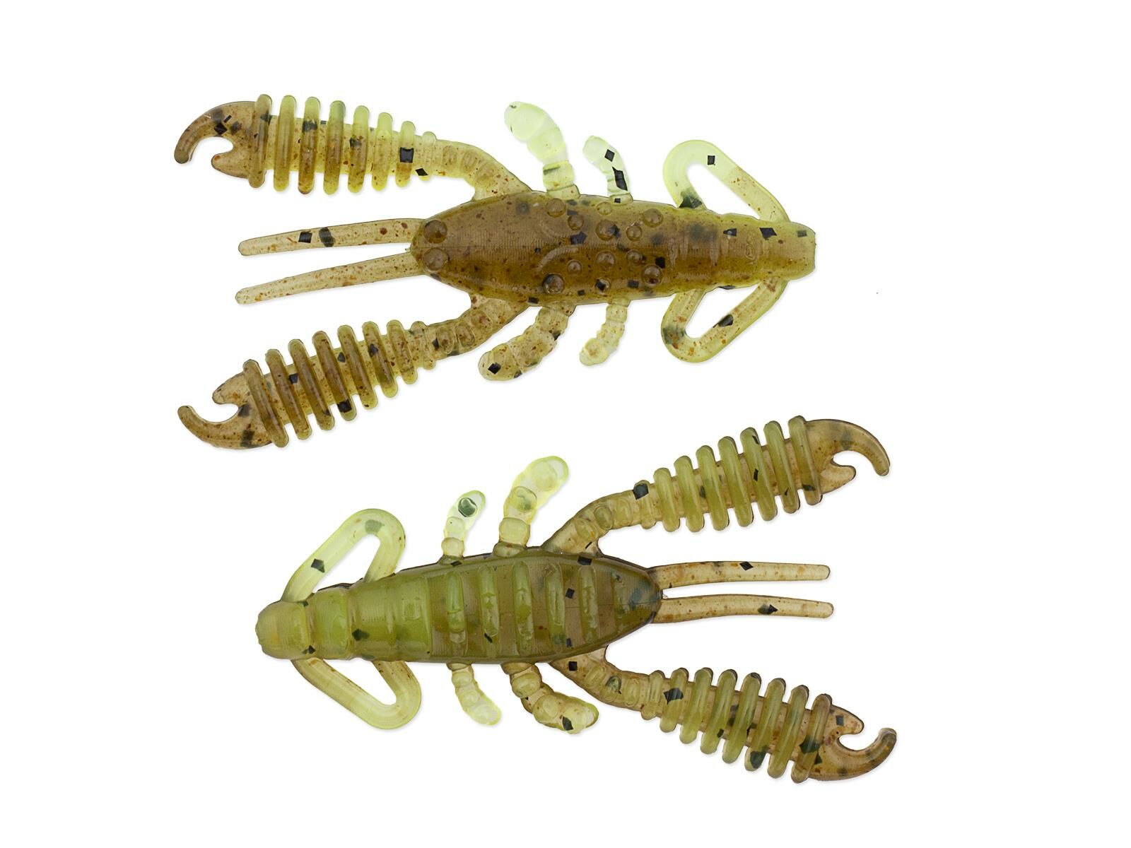 1.5' Ring Craw Micro - Green Pumpkin / Chartreuse