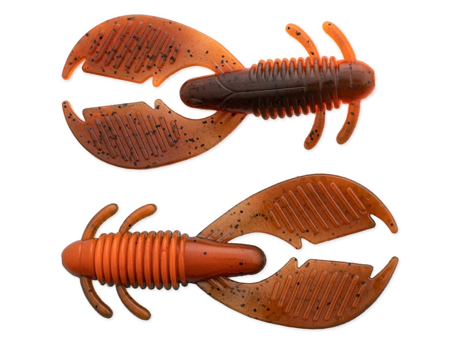2' Ax Craw Mini - Green Pumpkin / Orange