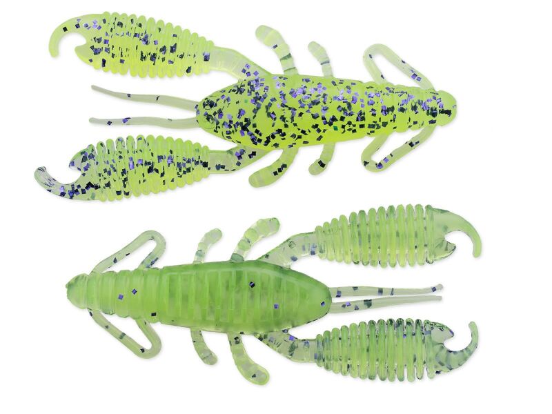 3' Ring Craw - Purple Chartreuse (BA-Edition)
