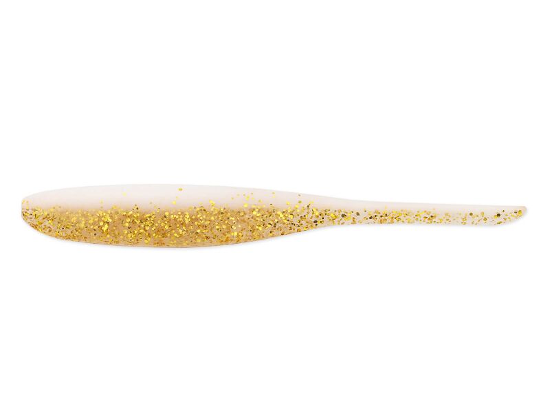 4' Shad Impact - White Gold