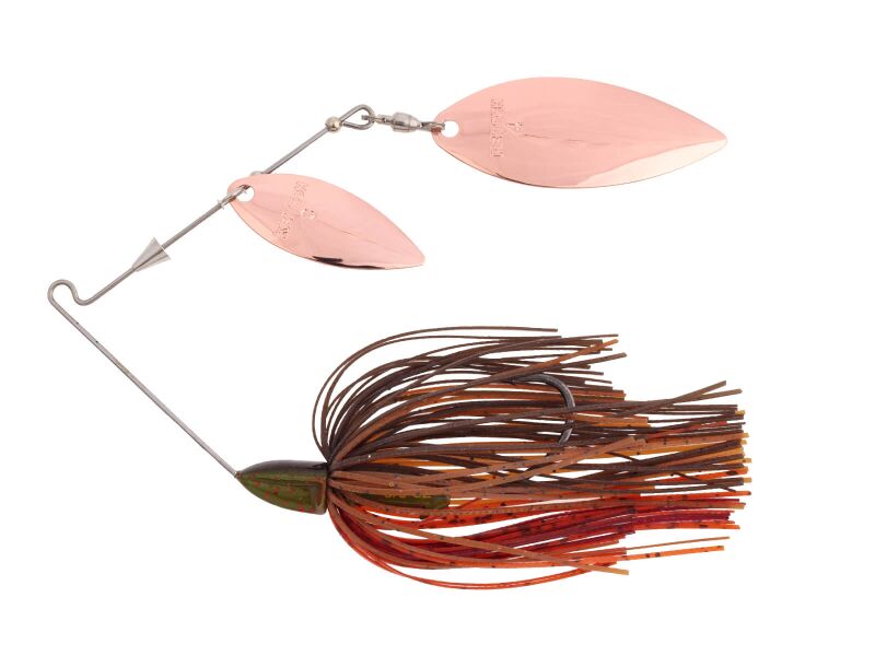 10.5g Tee-Bone Spinnerbait Double Willow(511) Green Pumpkin Craw