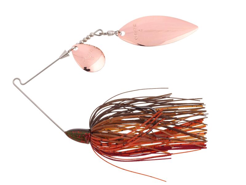 10.5g Tee-Bone Spinnerbait Tandem Willow (511) Green Pumpkin Craw