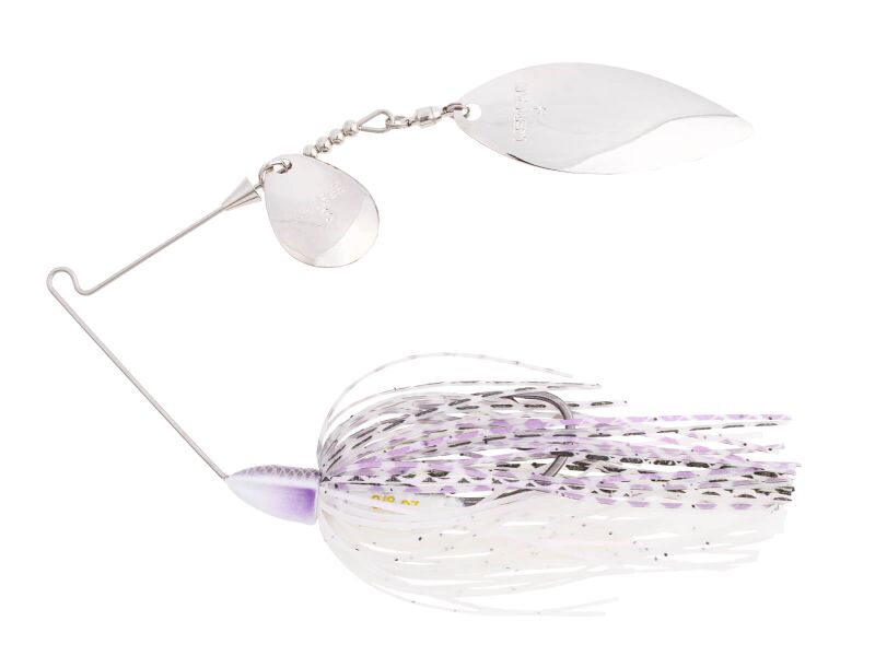 14g Tee-Bone Spinnerbait Tandem Willow (528) Purple Pearl Shad