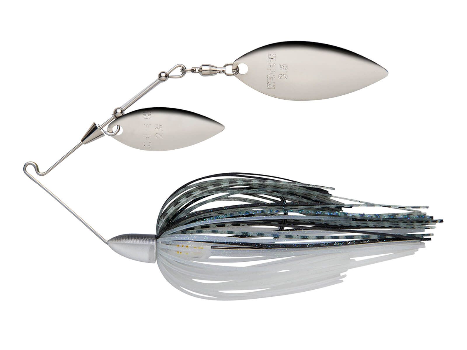 10.5g Baby Tee-Bone Spinnerbaits Double Willow (493) Blue Back Herring