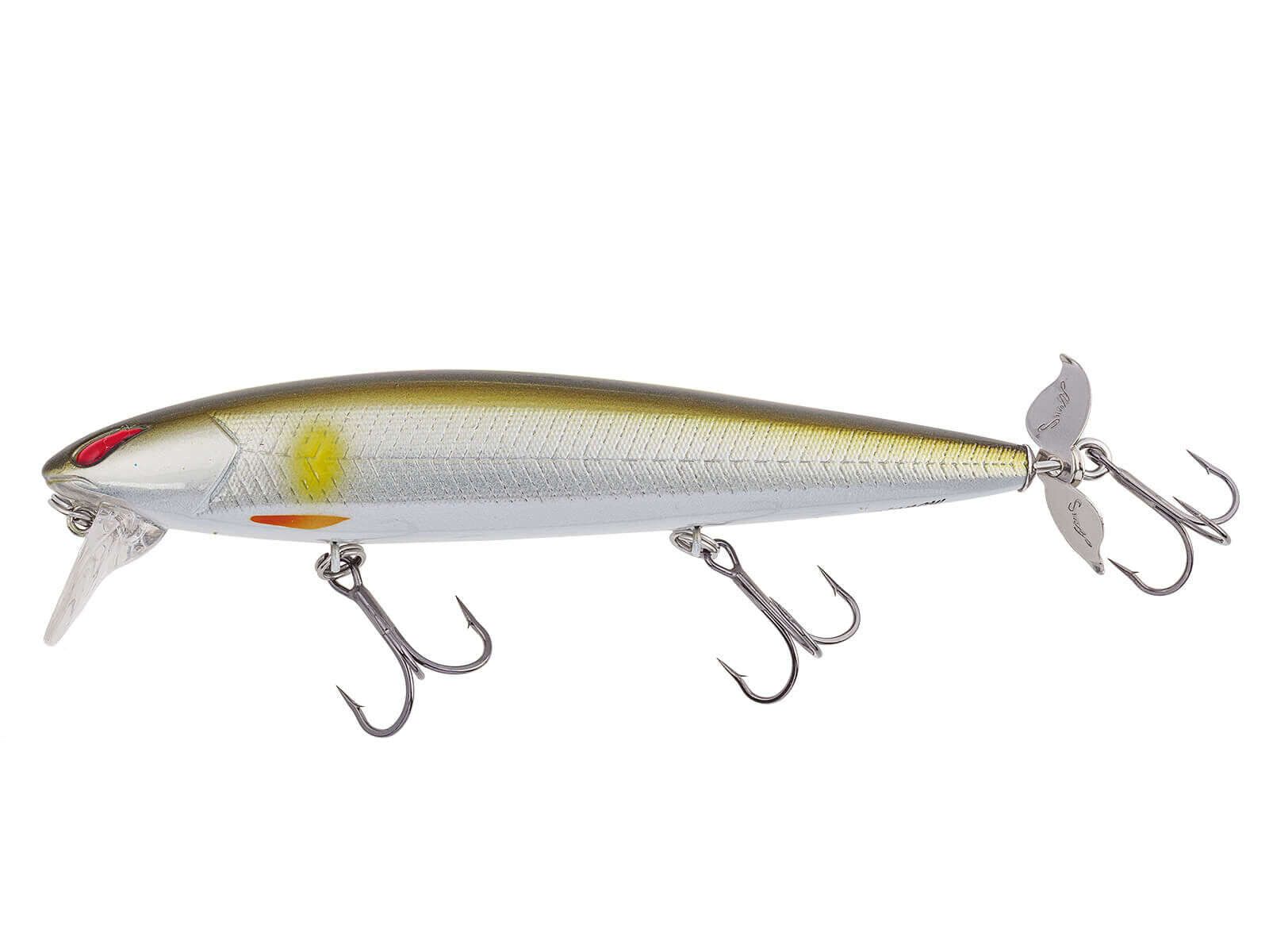Laydown Minnow WAKE Prop Plus (BR-29) Live Ayu