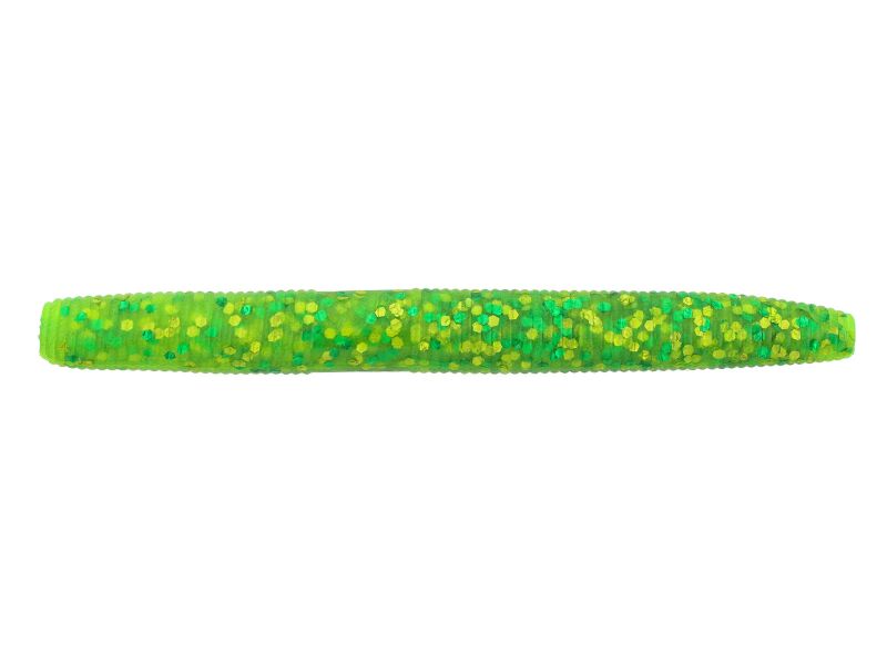 3' Slim Senko (169) Chartreuse Green & Chart Flk.