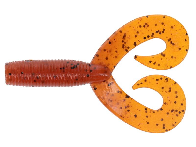 5' Double Tail Grubs (9003) Fire Craw