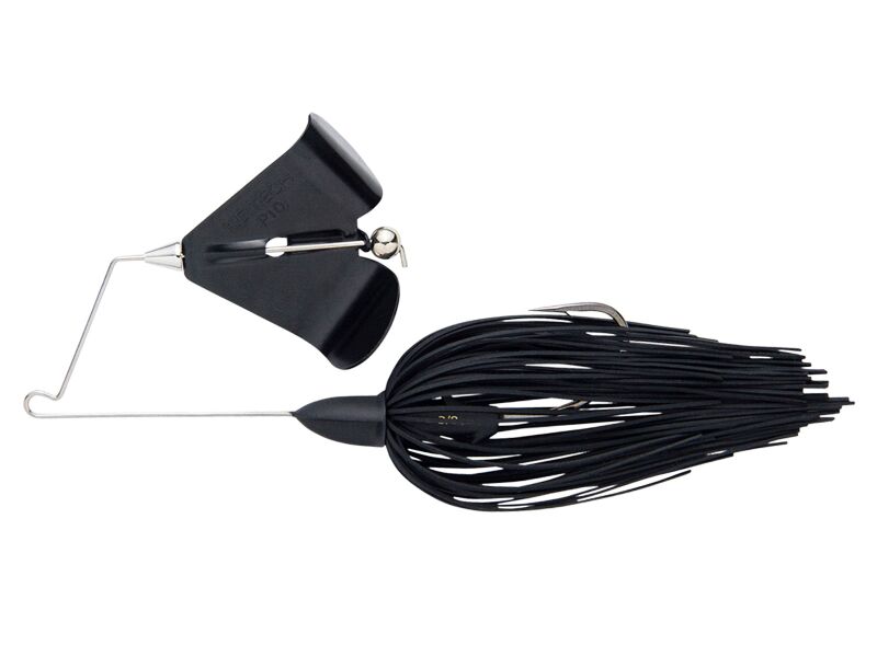 10.5g KEITECH Tee-Bone Buzzbait (001B) Black / Black Blade