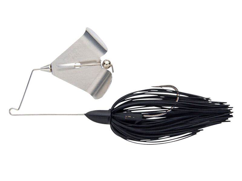 10.5g KEITECH Tee-Bone Buzzbait (001S) Black / Silver Blade