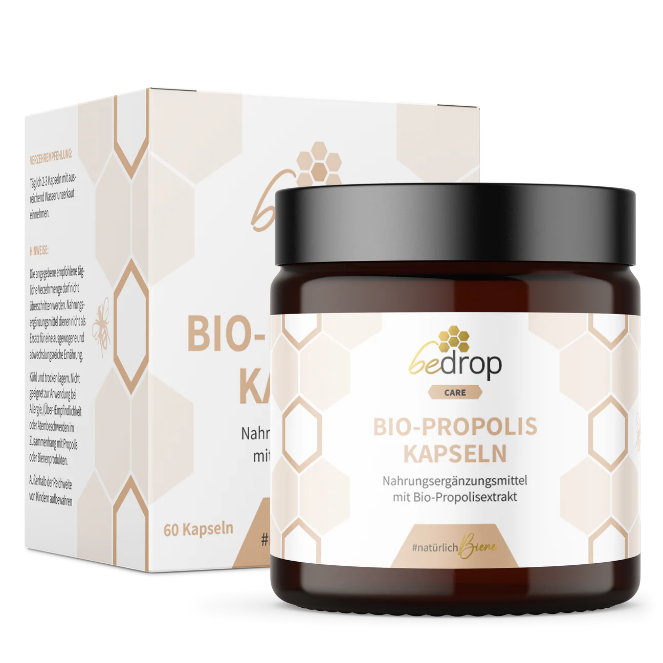 Propolis Kapseln (100% Bio-Qualität) - 60 Kapseln