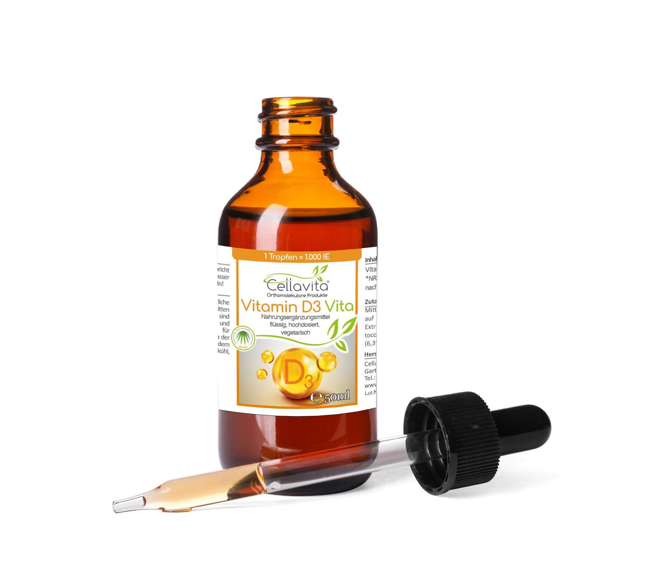 Vitamin D3 Vita 50ml (1 Tropfen = 1.000 IE) hochdosiert