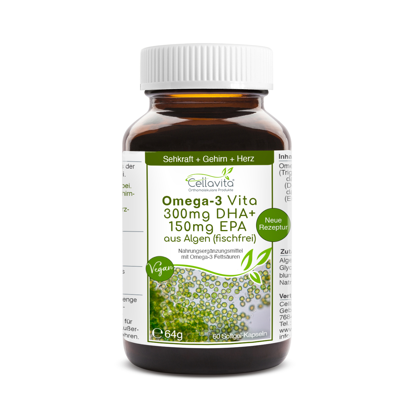 Omega-3 Vita DHA-EPA 60 Kapseln (fischfrei)